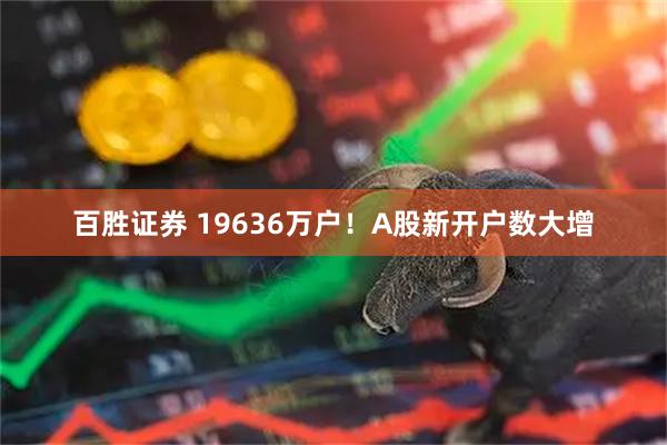 百胜证券 19636万户！A股新开户数大增