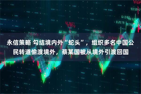 永信策略 勾结境内外“蛇头”，组织多名中国公民转道偷渡境外，蔡某国被从境外引渡回国